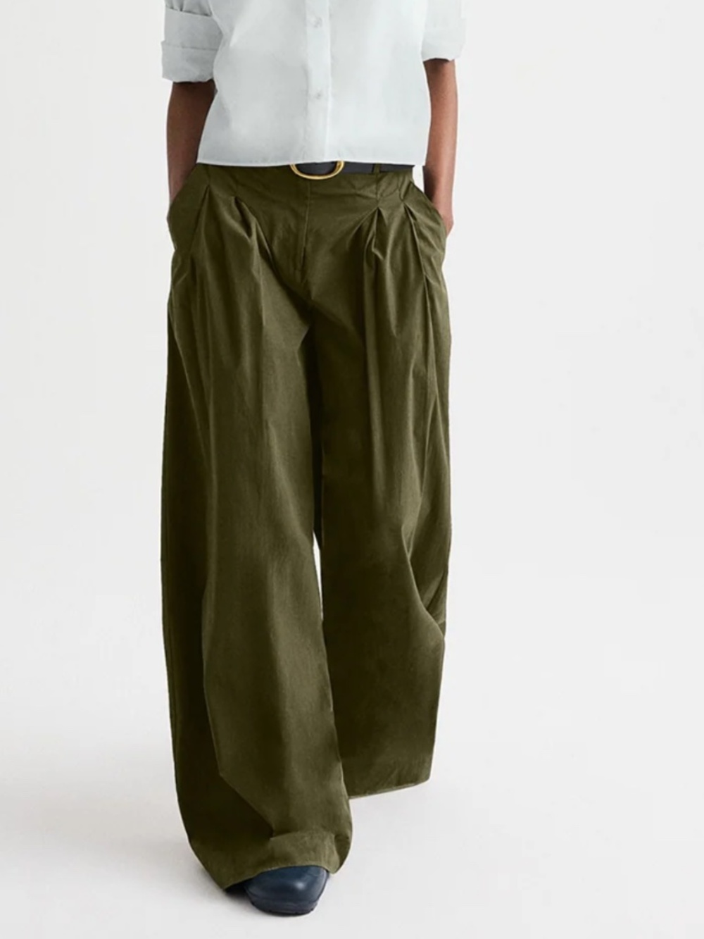 TWP Wide Leg Pleated Pants